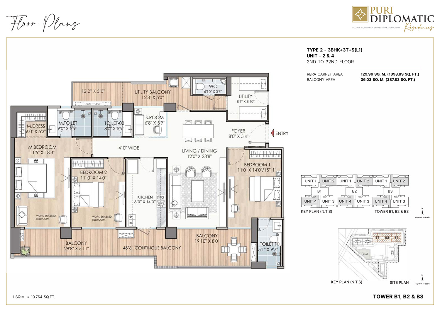 Puri Diplomatic Residences Floor Plan